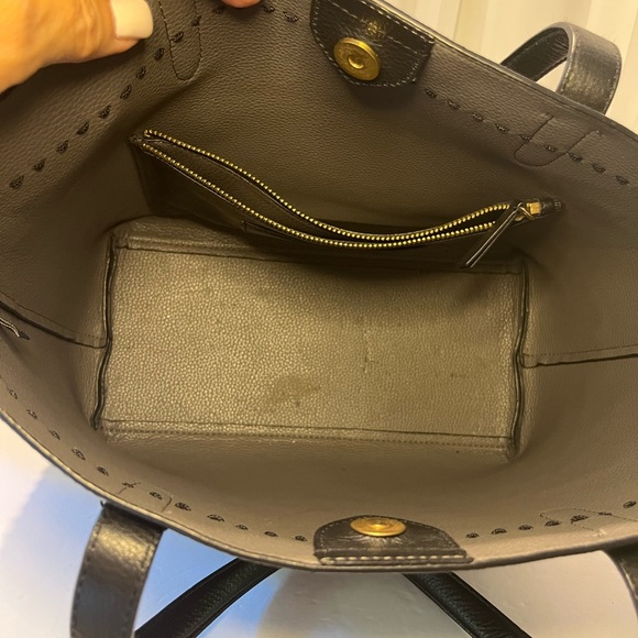 Cole Haan Black Leather Tote - Picture 4 of 13